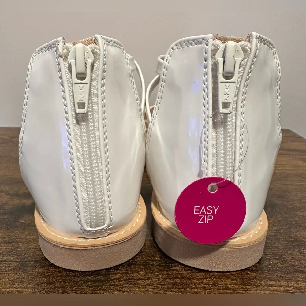 SO Big Girls Esther White Dress Sandals NWT Size Big Girls 6